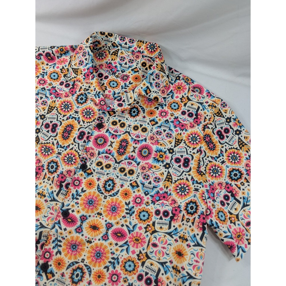 Texas Eclipse Outfitters Day Of The Dead: Dia de los Muertos Button-Up Shirt M